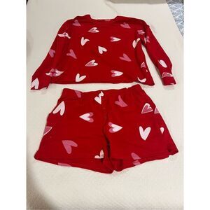 Grayson Threads Red Heart Pajamas shorts size L